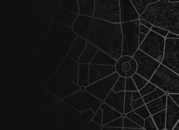 World map in dark mode